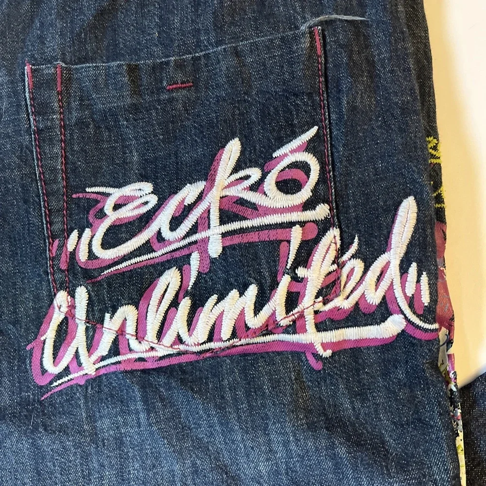 Ecko Unlimited Baggy Fit Jeans Skater Skateboard Mens 36 Vintage Y2K Street Wear